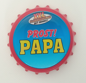 Magnet mit Flaschenöffner 8cm - PROST ! PAPA