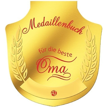 Medaillenbuch für die beste Oma 12 x 13 cm